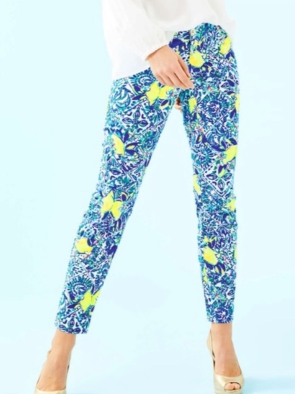 Lilly Pulitzer Kelly Skinny Ankle Pant in Zest Up Your Life” Size 4